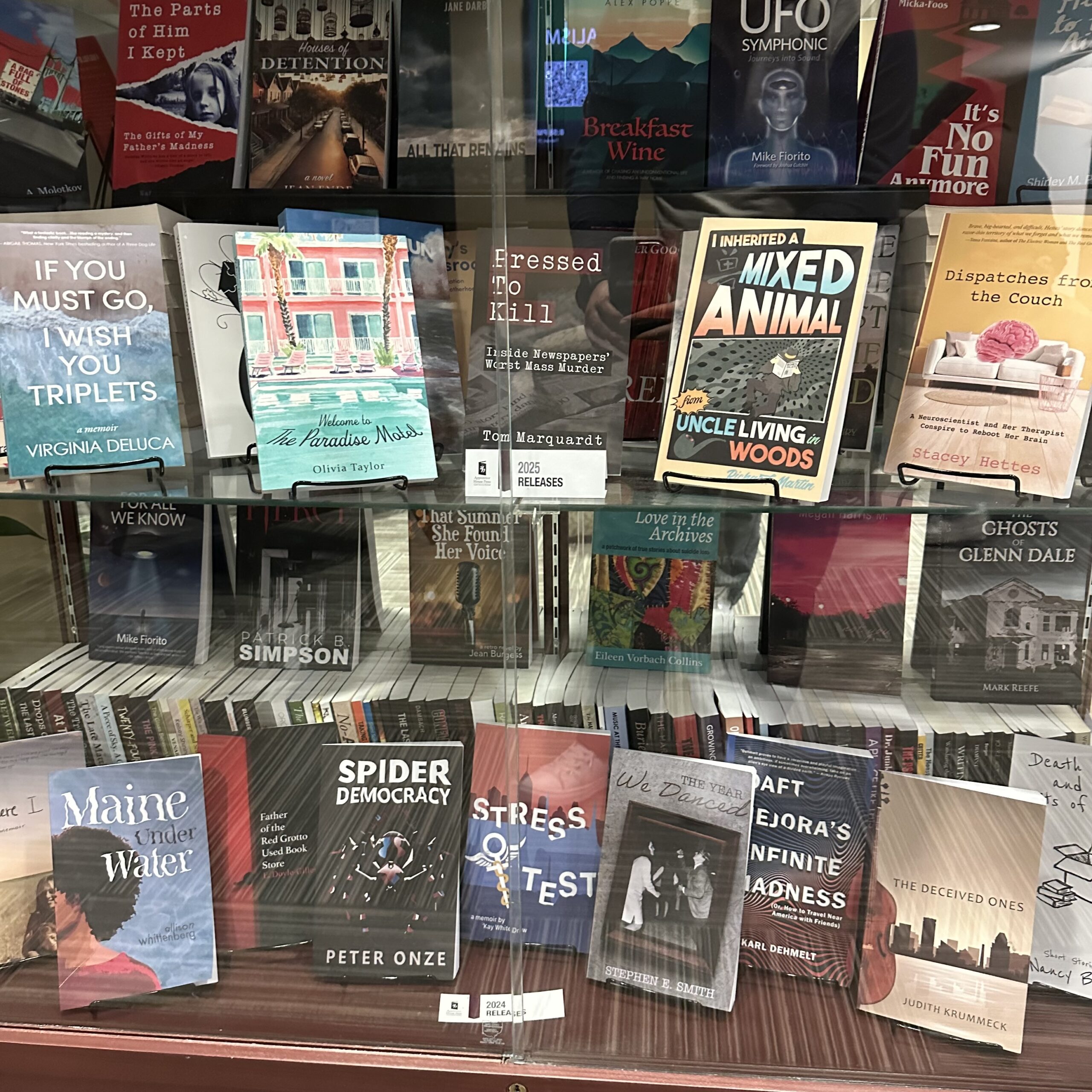 a collection of books reflecting the work of students